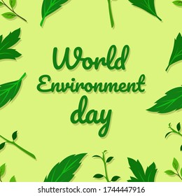 Vector illustration of a world environmental day theme. great for campaigning and celebrating world environmental days.
