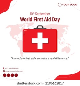 Vector illustration for World First Aid Day