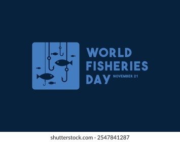 Vector Illustration of World Fisheries Day. November 21. Flat design vector. Eps 10.