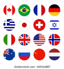 vector illustration of World flags