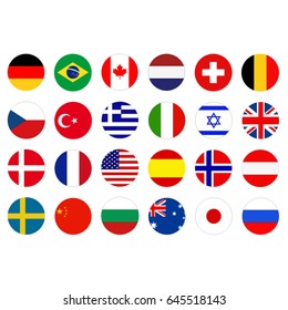 vector illustration of World flags