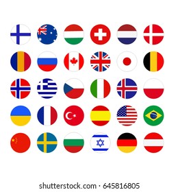 vector illustration of World flags