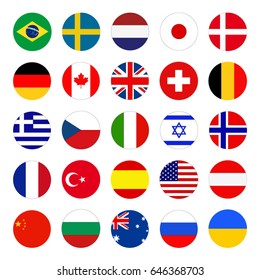 vector illustration of World flags