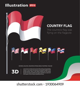 Vector Illustration of World Flags. Country Flag