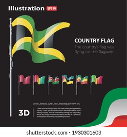 Vector Illustration of World Flags. Country Flag