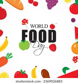 Vector illustration of World Food Day banner