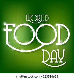 Vector illustration for World Food Day Background.