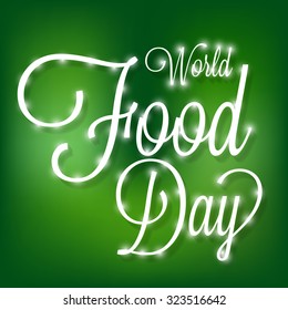 Vector illustration for World Food Day Background.