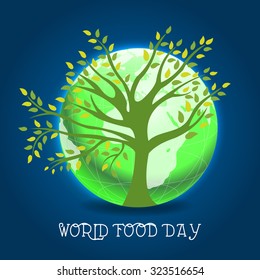Vector illustration for World Food Day Background.