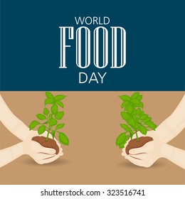Vector illustration for World Food Day Background.