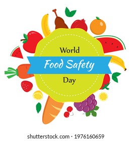 vector illustration for world food safety day