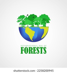 Vector illustration for World forests Day