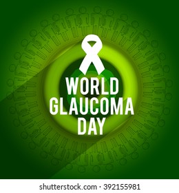 Vector Illustration of World Glaucoma Day.