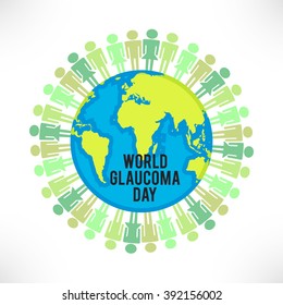 Vector Illustration of World Glaucoma Day.