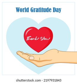 vector illustration for World Gratitude Day