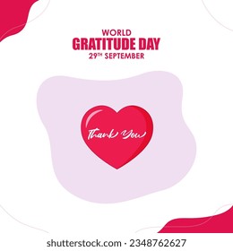 Cartel del Día Mundial de la Gratitud