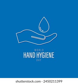 Vector illustration of World Hand Hygiene Day social media feed template