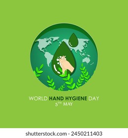 Vector illustration of World Hand Hygiene Day social media feed template