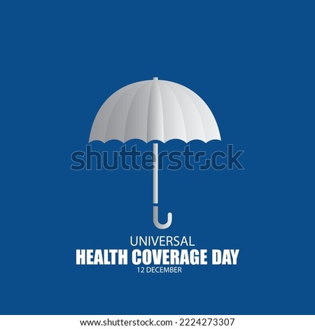 Vector Illustration for World Health Coverage Day. Simple and Elegant Design