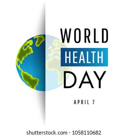 Vector Illustration of World health day concept  Vector Illustration