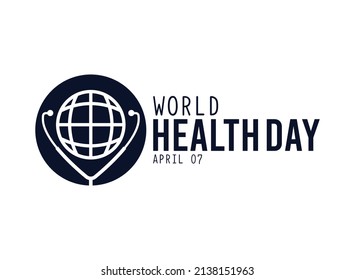 Vector illustration of world health day design background.