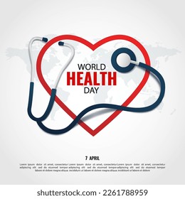 Vector Illustration of World Health Day. 
