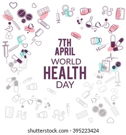Vector Illustration of World health day.
