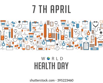 Vector Illustration of World health day.