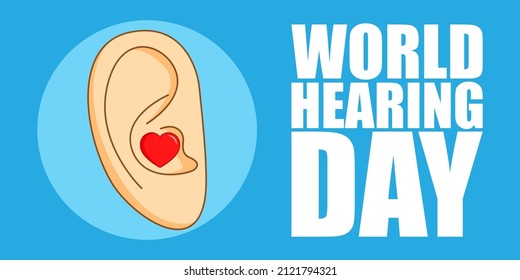 Vector illustration for World Hearing Day