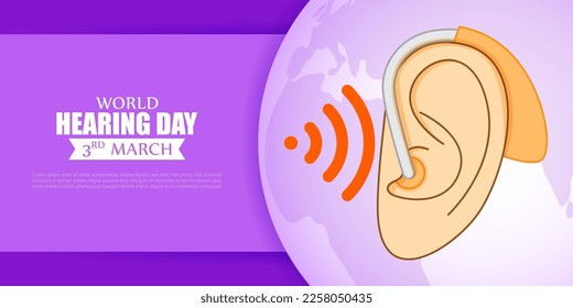 Vector illustration for World Hearing Day