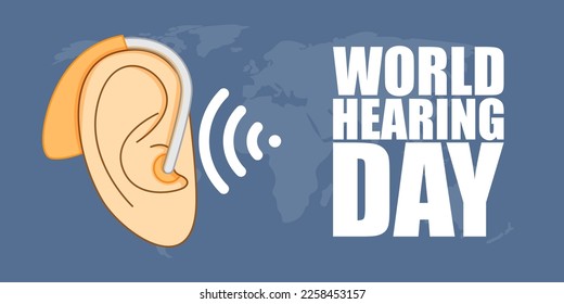 Vector illustration for World Hearing Day