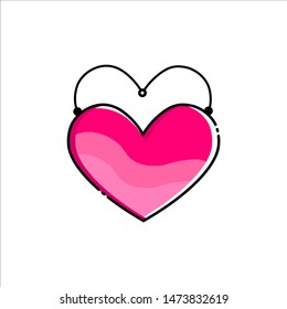 Vector illustration with World Heart Day Background