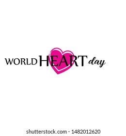 Vector illustration World Heart Day Background