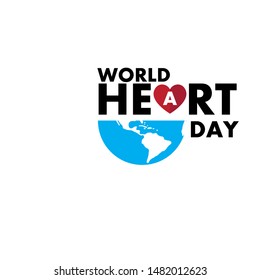 Vector illustration World Heart Day Background