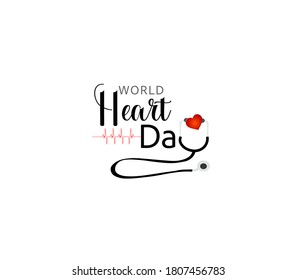 vector illustration of world heart day. poster ,banner,templates.