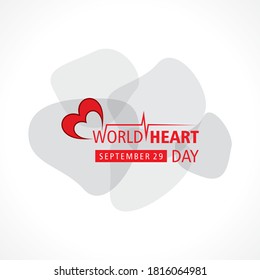 Ilustración vectorial del Día Mundial del Corazón celebrado el 29 de septiembre 