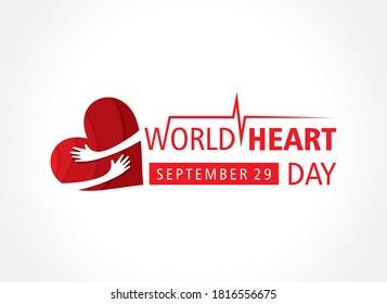 Vector Illustration of World Heart Day observed on 29 September 