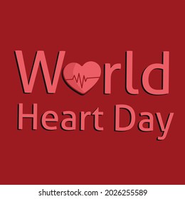 Vector illustration of World Heart Day