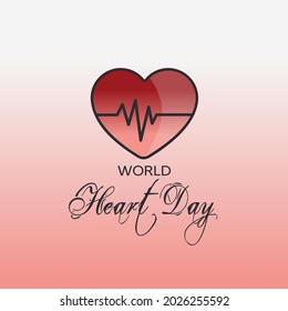 Vector illustration of World Heart Day