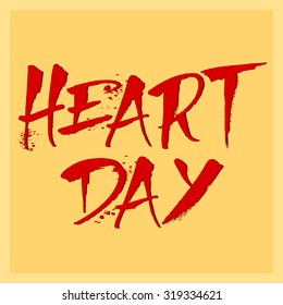 Vector illustration for World Heart Day Background.