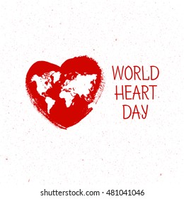 Vector illustration World Heart Day Background