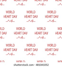Vector illustration World Heart Day Background