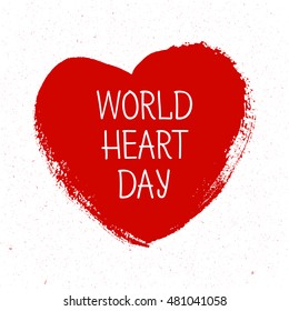Vector illustration World Heart Day Background