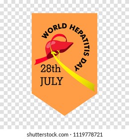 Vector illustration of World Hepatitis Day for banner and poster social media template