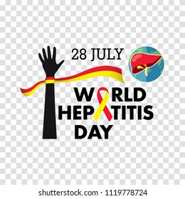 Vector illustration of World Hepatitis Day for banner and poster social media template