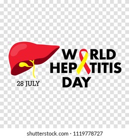 Vector illustration of World Hepatitis Day for banner and poster social media template