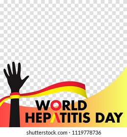 Vector illustration of World Hepatitis Day for banner and poster social media template