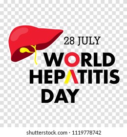 Vector illustration of World Hepatitis Day for banner and poster social media template