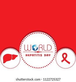 Vector illustration of World Hepatitis Day stock image and symbols