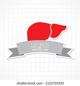 Vector illustration of World Hepatitis Day stock image and symbols